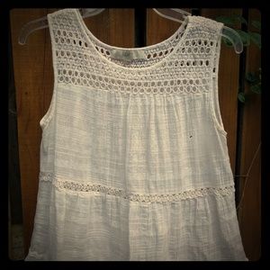 Loft Tank-feminine eyelet lace detail